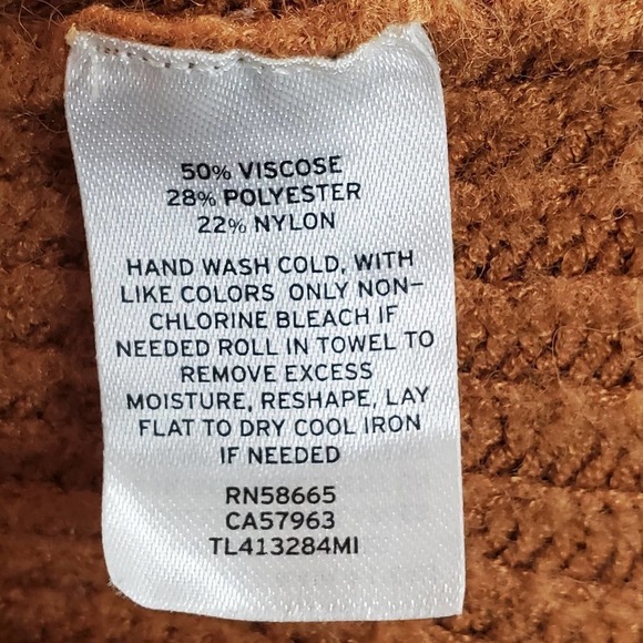 Leith Open Front Dolman Sleeve Cardigan Burnt Orange Size Medium - Picture 7 of 10